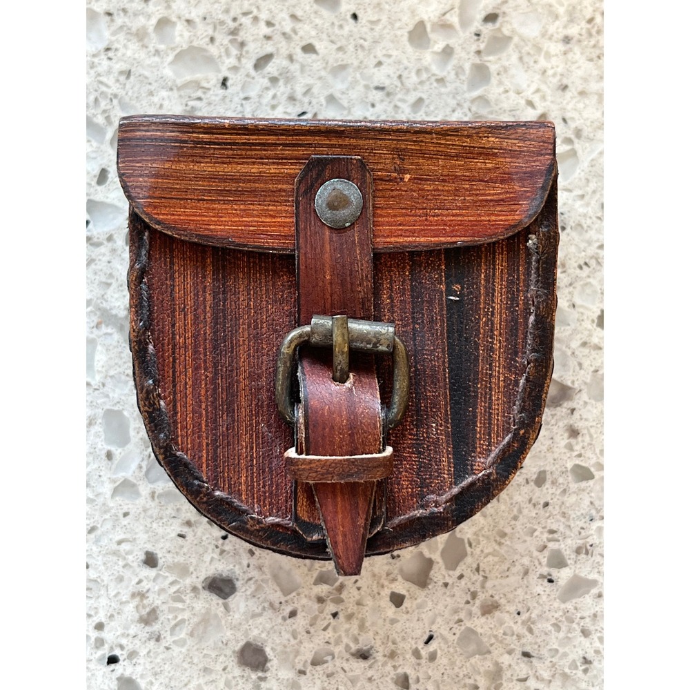 Vintage West London Pocket Compass 1885 Brass Nautical Decor with Leather Case - Picture 7 of 9